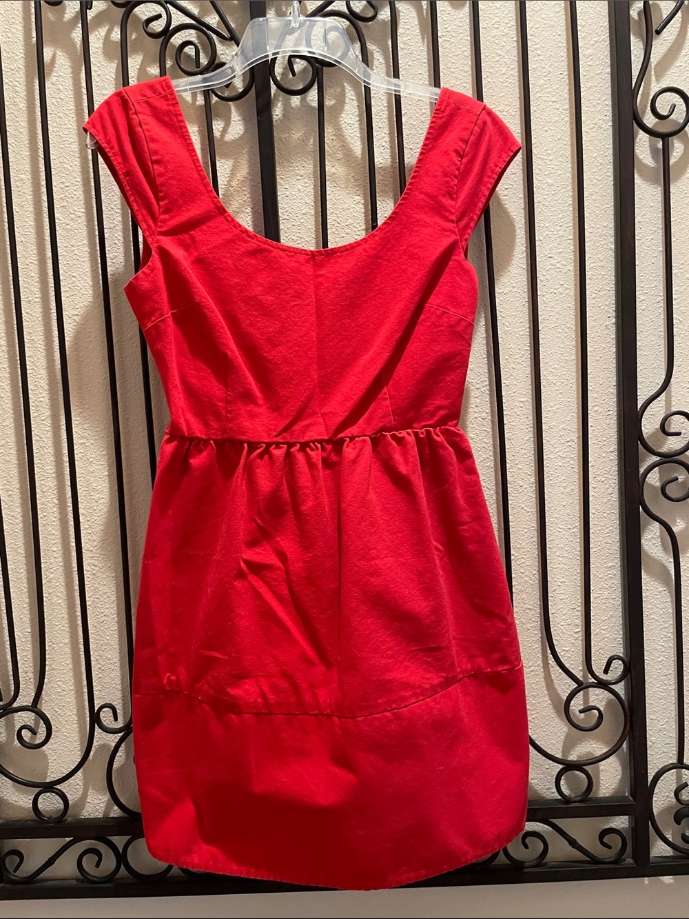 American Eagle Outfitters Red Scoop Neck Dress